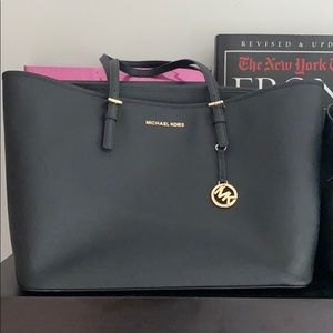 Michael Kors Black Saffiano leather tote